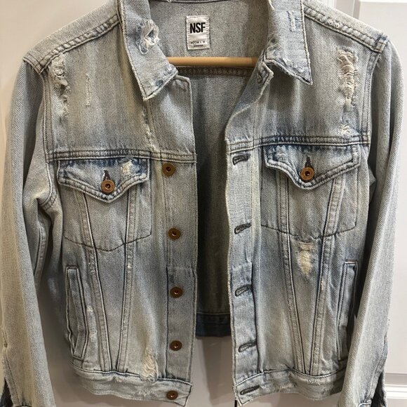 NFS Distressed Jean Jacket - Picture 4 of 5